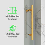 Single Sliding Tub Shower Door 3/8" Glass BS - 04 - Bakiwhs