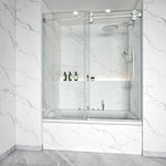 Single Sliding Tub Shower Door 3/8" Glass BS - 04 - Bakiwhs