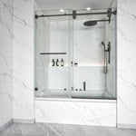 Single Sliding Tub Shower Door 3/8" Glass BS - 04 - Bakiwhs
