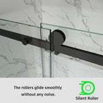 Tub Shower Door Frameless Single Sliding Square Bar BS - 05 - Bakiwhs