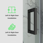 Tub Shower Door Frameless Single Sliding Square Bar BS - 05 - Bakiwhs