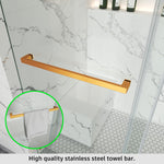 Tub Shower Door Frameless Single Sliding Square Bar BS - 05 - Bakiwhs